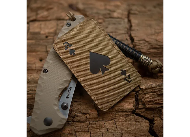Нашивка M-Tac Туз Ace of Spades Laser Cut Coyote/|Black  Фото 2